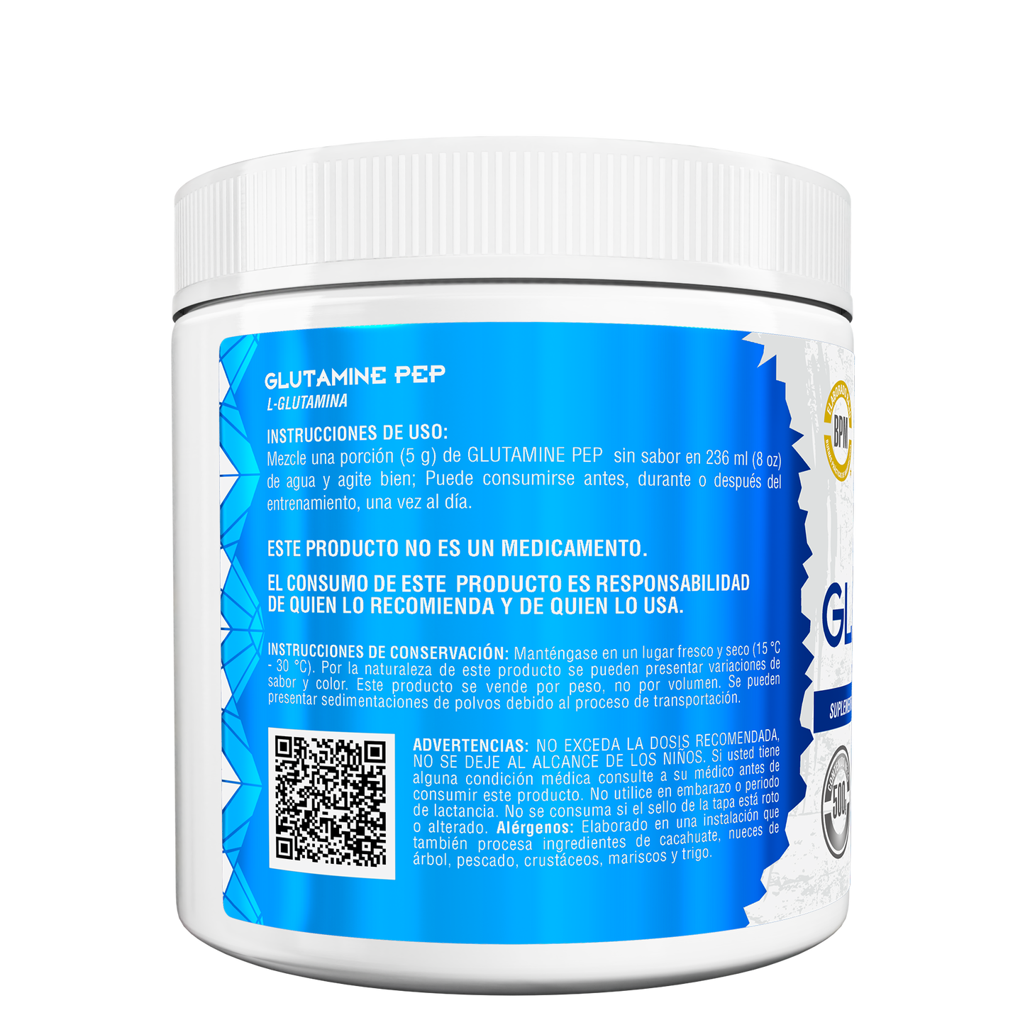 Glutamine PEP 500g